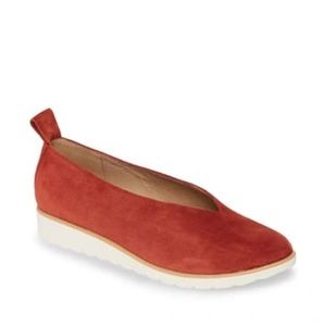 Eileen Fisher Humor Suede Slip on Shoes, 5